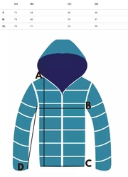 Women&#39;s fitted winter jacket with a hood