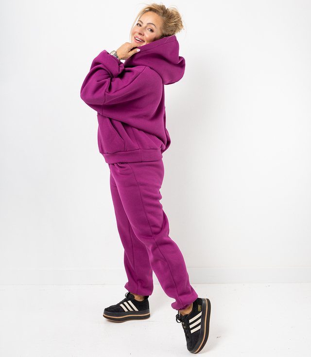 Warm thick tracksuit set sweatshirt + pants STELLA