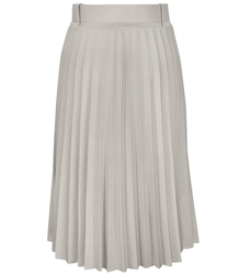 Fashionable pleated skirt with belt
