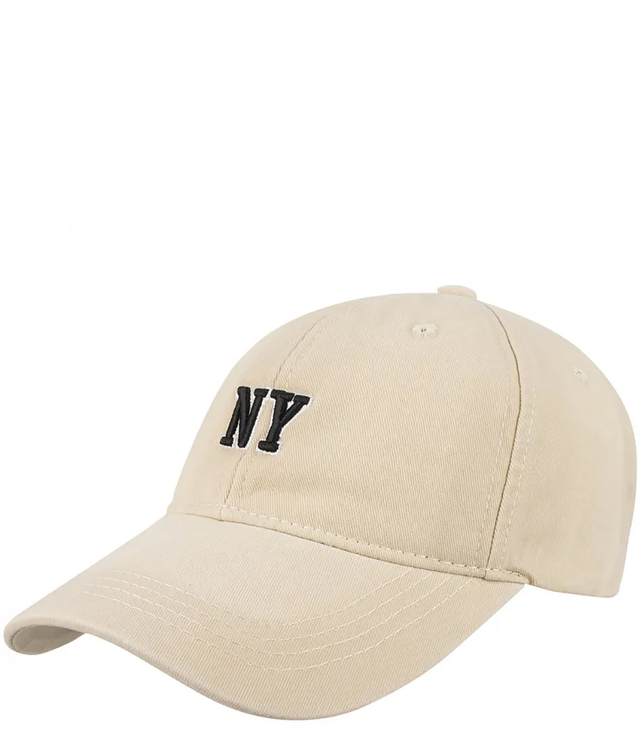 Denim shaded adjustable unisex embroidered NY baseball cap