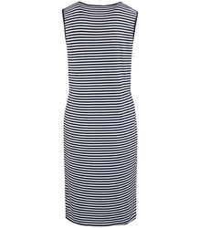 SUNNY nautical striped midi dress with a tie at the waist