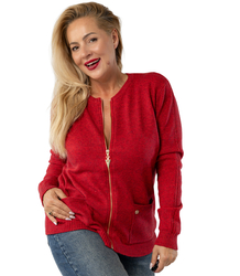 LIVIA melange knit cardigan pullover cardigan