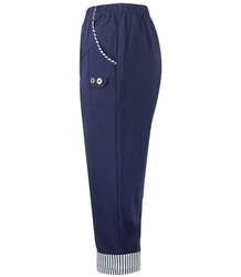 3/4 stripe thin elasticated trousers