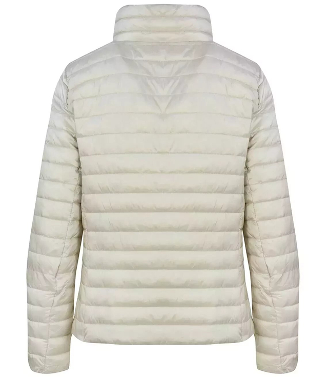 Short quilted transitional keychain jacket