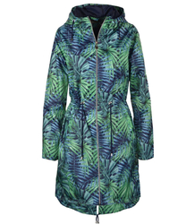 Light longer parka coat windcheater leaves