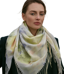 Women's floral pattern scarf 180x70