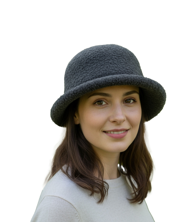Women's hat made of soft teddy fabric