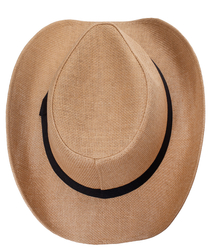 Men's cowboy hat with black strap