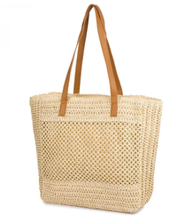 Torebka shopper boho z plecionki RIVE GAUCHE