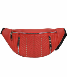 Large waist pack with zippers