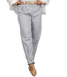 Damskie spodnie materiałowe casual