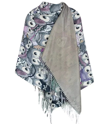 Beautiful shawl scarf owls owls viscose