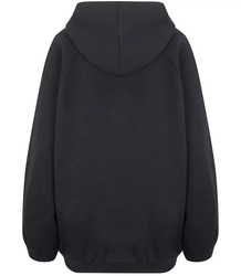 Warm unisex sweatshirt plain cotton BASIC