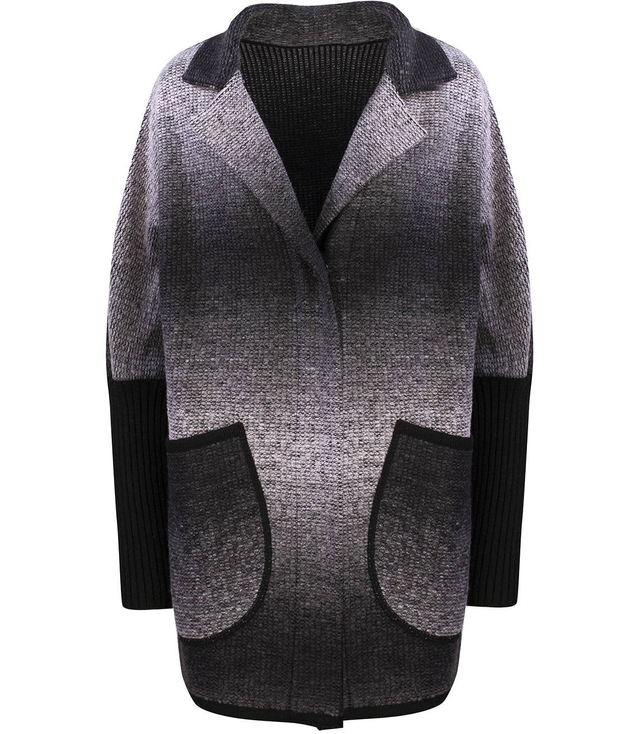 Ciepły płaszczyk kurtka OMBRE sweter