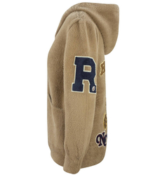 Bomber jacket sweatshirt alpaca wool teddy bear