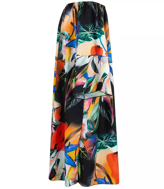 Spanish midi dress with a colorful print