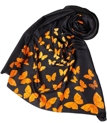 Elegant scarf shawl with colorful patterns