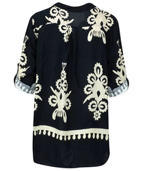 Women's blouse long back beautiful print NELA