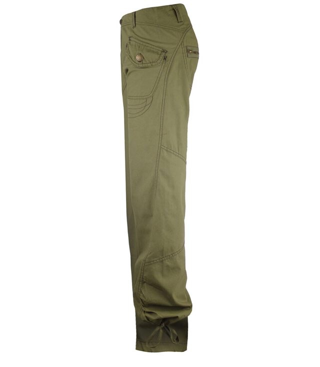 Straight Trousers Women's Cargo Trousers Olive