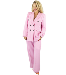 Elegant set of pants and jacket double-breasted oversize suit KLARA