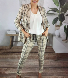 Set Blazer + Trousers Set Lattice