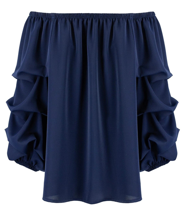 Spanish blouse with decorative puffed sleeves Beautiful KAJA