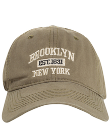 Unisex baseball cap with BROOKLYN embroidery