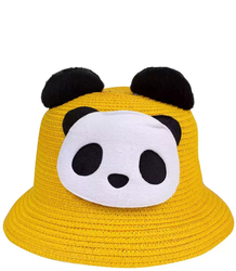 Set of braided panda ears hat + handbag