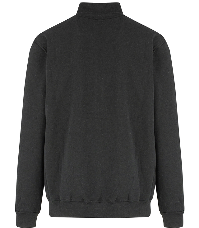 Men's warm, thick zipped sweatshirt with a stand-up collar