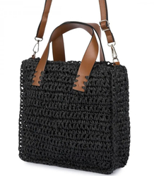 Summer bag shoulder shopper bag braided 