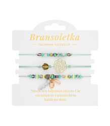 Bransoletki 3w1 TALIZMAN SZCZĘŚCIA z zawieszką