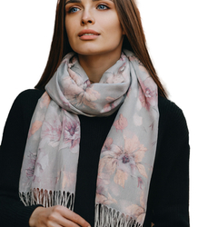 Women's floral pattern scarf 180x70