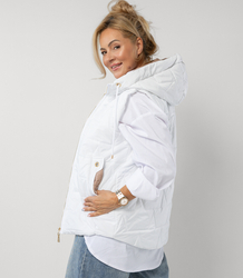 Women's quilted sleeveless hooded jacket MARINA