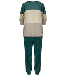 PLUS SIZE velor sports tracksuit set INGA