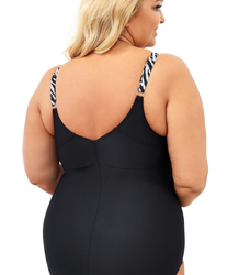 Modelujący jednoczęściowy strój kąpielowy stylowy wzór