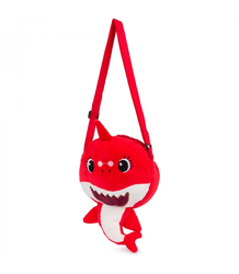 Children's plush shark-shaped handbag Adjustable strap