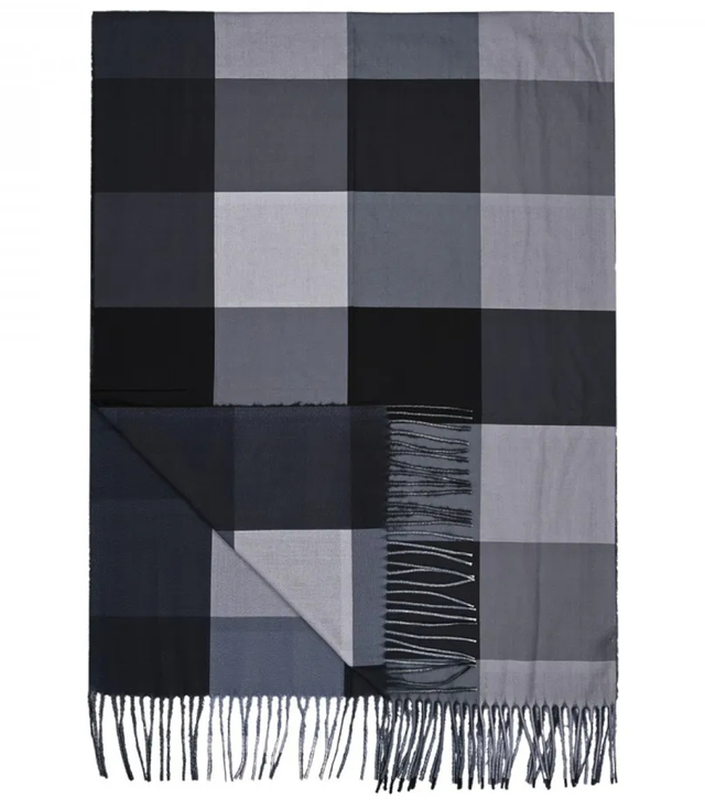 Scarf Scarf tassel warm checkered soft smooth 180x70 cm