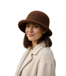 Women's hat made of soft teddy fabric