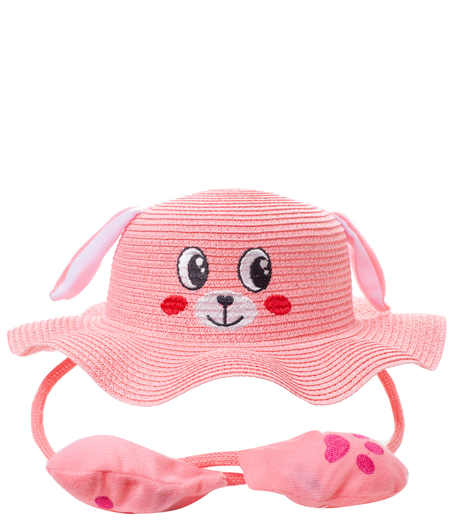 Children's hat with a dog's face and lifting ears