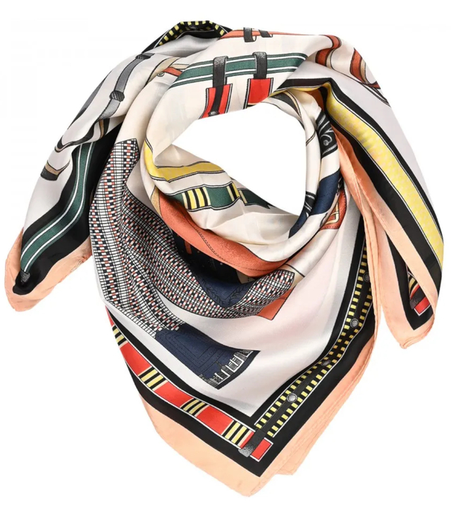 Stylish Elegant Scarf Mix of beautiful patterns 70x70 cm