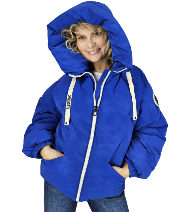 Women's quilted insulated winter jacket with hood MATILDA