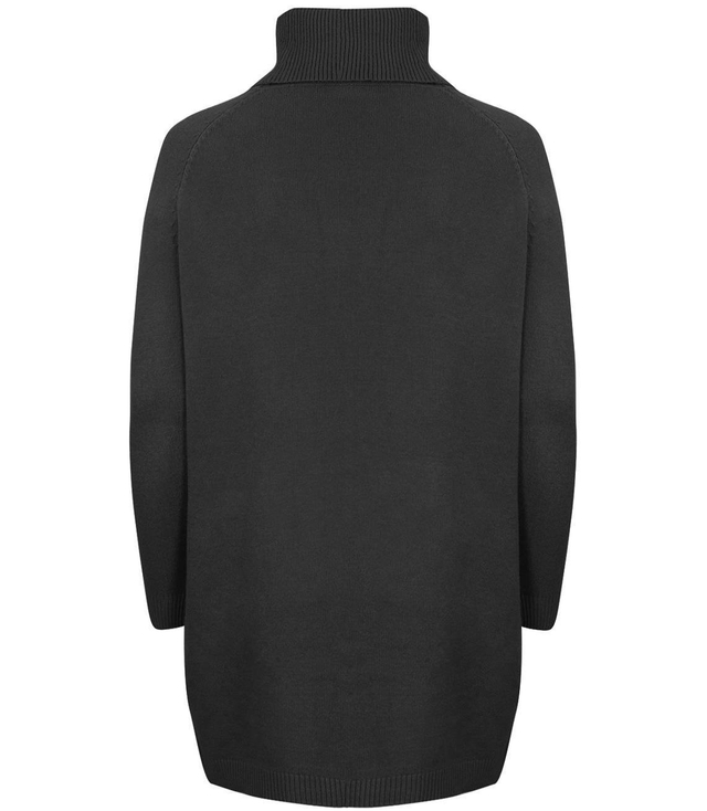 Luźna Sukienka dzianinowa Golf WEŁNA +SIZE