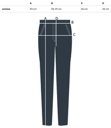 Women's banana fit fabric pants with belt LILIANA