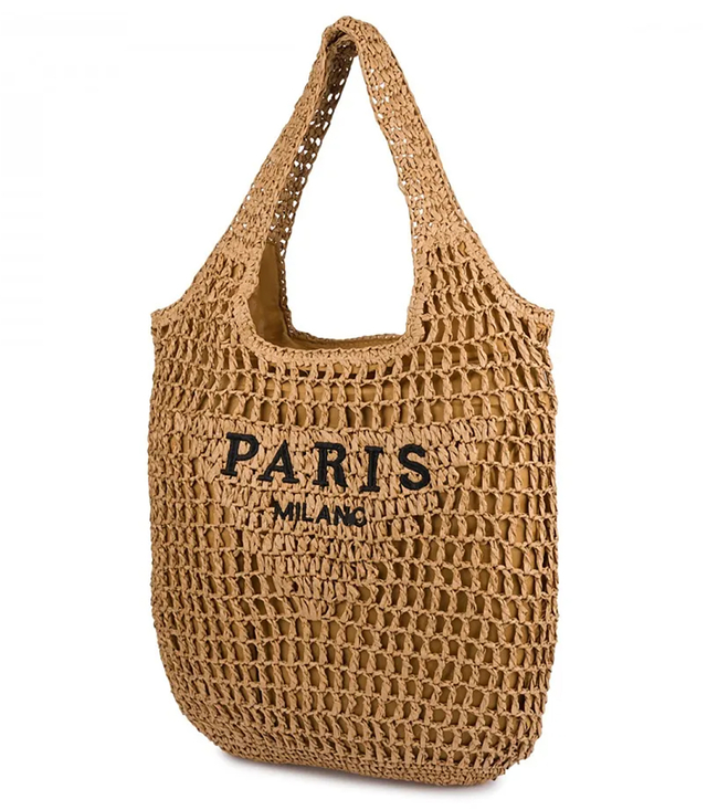PARIS MILANO summer braided shoulder bag