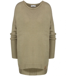 Women's smooth loose sweater with longer back SOPHIA