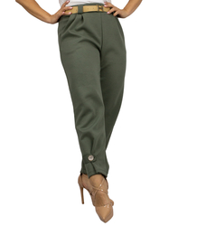 Damskie spodnie materiałowe casual