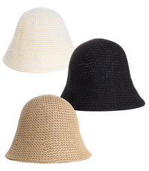 Braided straw hat BUCKET HAT