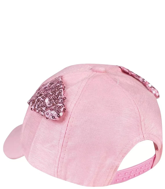 Children's hat with a cat and sequins visor