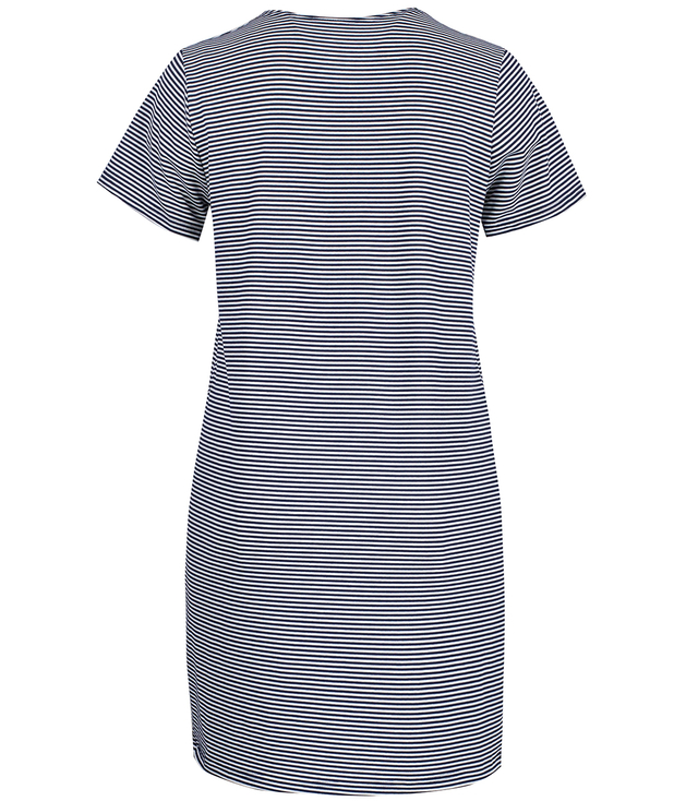 MIRIAM nautical striped dress with flowers