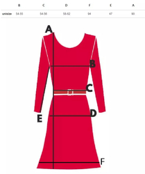 Subtle dress with a geometric pattern